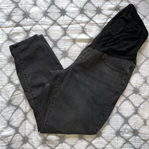 Gap Faded Black Maternity Jeans